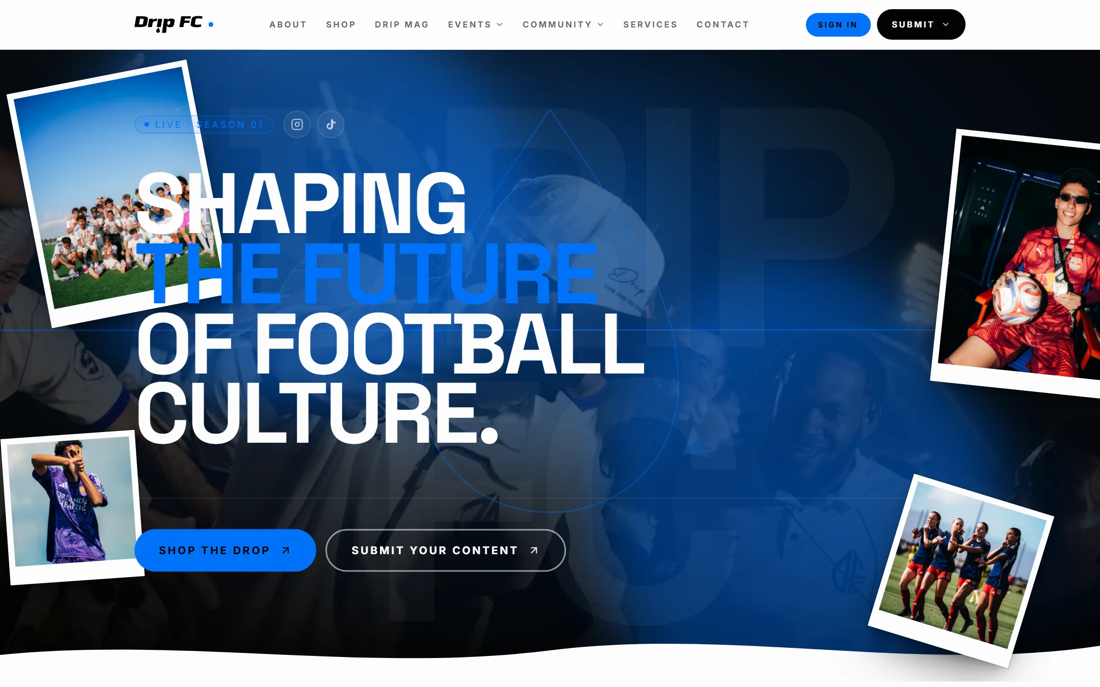The Drip FC site