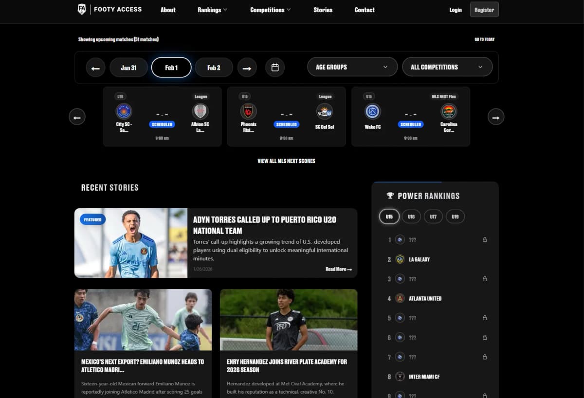 Footy Access screenshot